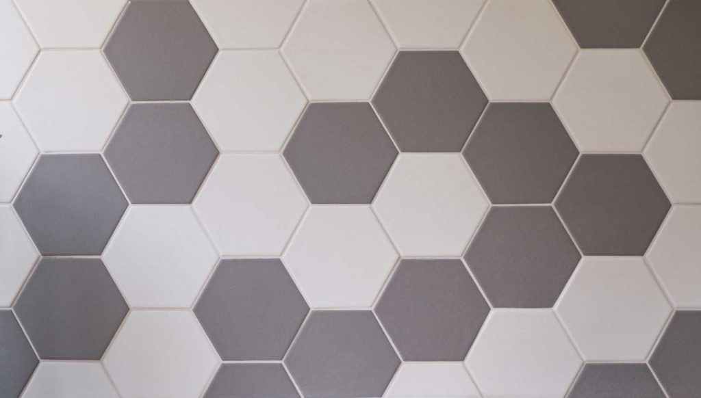 grey & white tile